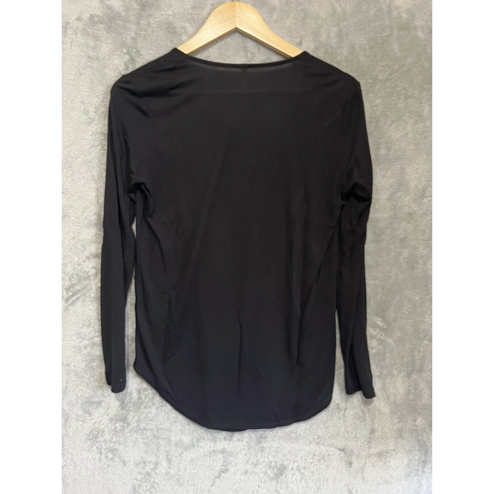 Revolve Lanston Long Sleeve Top Small Black Lightweight Sheer NWT's - Picture 8 of 9